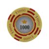 Versa Games Crown Casino Clay Poker Chips in 13.5 Gram Weight - Pack of 50 (Choose Colors) (Yellow) view 1