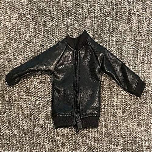 1/12 Scale Miniature Custom Handmade Black Zipper Jacket for Mezco Marvel Legends Action Figure