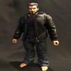 1/12 Scale Miniature Custom Handmade Black Zipper Jacket for Mezco Marvel Legends Action Figure view 2