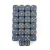 Dusty Blue Opaque Dice with Copper Pips D6 12mm (1/2in) Bulk Pack of 50 Wondertrail view 1