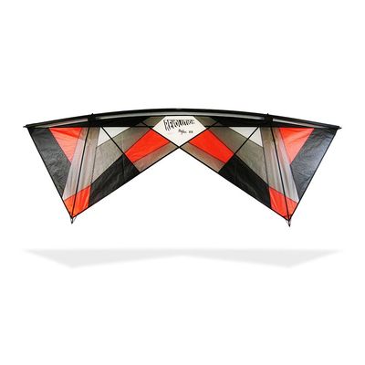 REVOLUTION Kites Reflex XX Sport Wing Kite (Handles/Line Set / 1 Spare Shaft / 1 Spare Reflex Ring) (Black/Red)