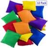 Prextex 12 Nylon Bean Bags for Toss Games - Set in Multiple Colors for Kids and Adults - Durable, Tear-Resistant - Ideal for Outdoor Games, Parties, Tailgates, BBQs - Ages 3 and Up - 4 x 2 x 3 Inch, view 4