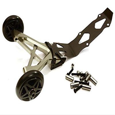 Billet Machined Wheelie Bar for Traxxas 1/10 Revo & E-Revo (-2017) (Grey)