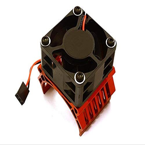 Integy 42mm Motor Heatsink+40x40mm Cooling Fan 16k RPM for 1/10 Summit & E-Revo