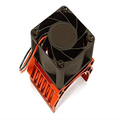 Integy 42mm Motor Heatsink+40x40mm Cooling Fan 17k RPM for 1/10 Summit & E-Revo