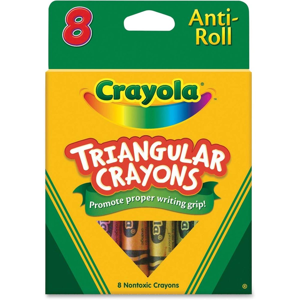 Crayola 8ct Triangular Crayons, 48 Pack