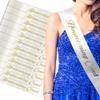 RibbonsNow Homecoming Court Sashes (White)  12 Count Bulk Pack view 1