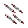 Atomik Alloy Front & Rear Shock Set - RC Car Replacement for Traxxas TRX-4 - Hardened Billet 6061 Aluminum, Front & Rear Chassis Upgrade - Red view 1