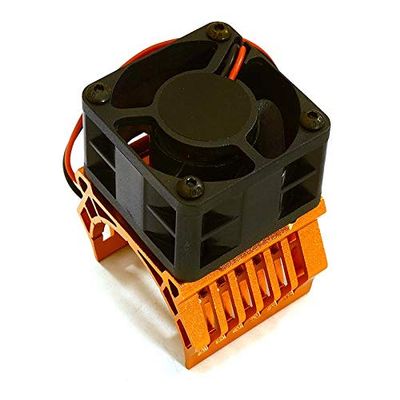 Integy 36mm Motor Heatsink+40x40mm Cooling Fan 16k RPM for Most 1/10 On-Road & Off-Road
