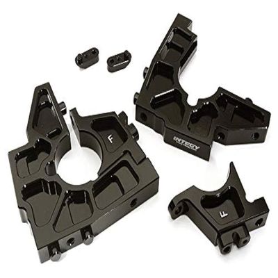Integy Billet Machined Front Bulkhead Set for Losi 1/5 Desert Buggy XL-E - Black