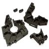 Integy Billet Machined Front Bulkhead Set for Losi 1/5 Desert Buggy XL-E - Black view 1