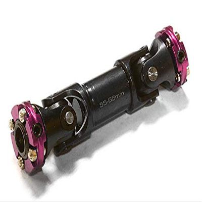 Integy Billet Machined Universal Drive Shaft 55-65mm for Custom 1/14 Semi-Tractor Truck