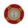 Versa Games Crown Casino Clay Poker Chips in 13.5 Gram Weight - Pack of 50 (Choose Colors) (Red) view 1