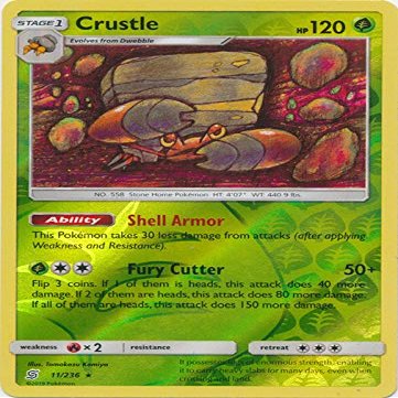 Crustle - 11/236 - Rare - Reverse Holo - Unified Minds