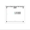 Better Display Cases Versatile Clear Acrylic Display Case - Small Rectangle Box with Light Blue Risers and Clear Base 8.25" x 6" x 6.75" (A003-BLR) view 3