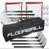 FloorballPlanet 4v4 Floorball Kid Set 75 cm Straight Blade Sticks, 8 Balls, 2 Goals & Stickbag view 1