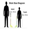 FloorballPlanet 4v4 Floorball Kid Set 75 cm Straight Blade Sticks, 8 Balls, 2 Goals & Stickbag view 3