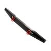 Atomik Alloy Scale Rear Bumper - RC Car Replacement for Vaterra Ascender - Hardened Billet 6061 Aluminum, Rear Chassis Upgrade Part VTR231036 - Black view 1