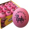 Premium Rubber Ball 24 Balls Pack Pinky Bouncy Ball Colorful Display Box and Balls Combo Party Supplies Real Solid Rubber High Bounce Pink Ball Wall Ball for Kids view 1