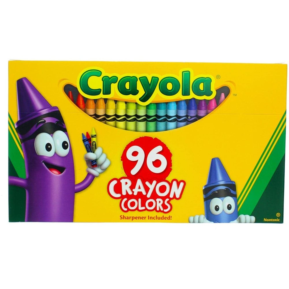 Crayola 52-0096 Classic Color Crayons in Flip-Top Pack with Sharpener, 96/Box, Sold As 1 Box
