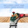 Electric Train Set for Kids Ages 4-8 | Train Set for Kids Ages 4-8 | Battery Powered Trains Sets with Lights & Sounds, Steam Locomotive Engine, Horses & Tracks - Classic Railway Toy Gift view 4