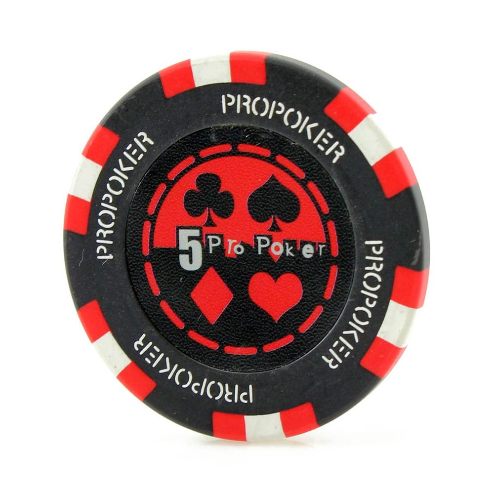 Versa Games Pro Poker Chips in 13.5 Gram Weight - Pack of 50 (Choose Colors) (Red)