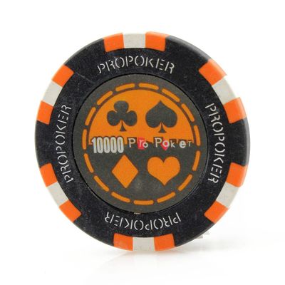 Versa Games Pro Poker Chips in 13.5 Gram Weight - Pack of 50 (Choose Colors) (Orange)