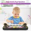 Kids Keyboard Piano, 37 Keys Keyboard Electric Digital Piano, Early Learning Educational Musical Toys Piano for Kids Toddlers Beginners with Music Stand, Microphone - Christmas Birthday Gifts, Black view 4