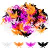 160 Pcs Halloween Bat Rings Bulk Plastic Bat Rings for Cupcake Topper Trick or Treat Halloween Party Favor Home Decoration view 1