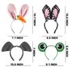 12 Pack Plush Animal Headbands for Party Favor, Jungle Animal Ear Horn Hair Hoop, Idea on Kid and Adult Birthday, Halloween decoration, Dress-Up Safari Themed Parties Supplies, Christmas Gift view 2