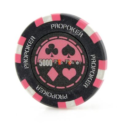 Versa Games Pro Poker Chips in 13.5 Gram Weight - Pack of 50 (Choose Colors) (Pink)