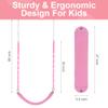 2 Pack Pink Swings Seats Heavy Duty 66 Inches Chain Plastic Coated - Playground Swing Set Accessories Replacement with Snap Hooks (Pink) view 4