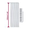 20pcs Adjustable Pushrod Connector Linkage Stopper&1.2mm x L190mm (7.5 inch) Steel Z Push Rods Parts w/Storage Box for RC Airplane Plane Boat Replacement view 2