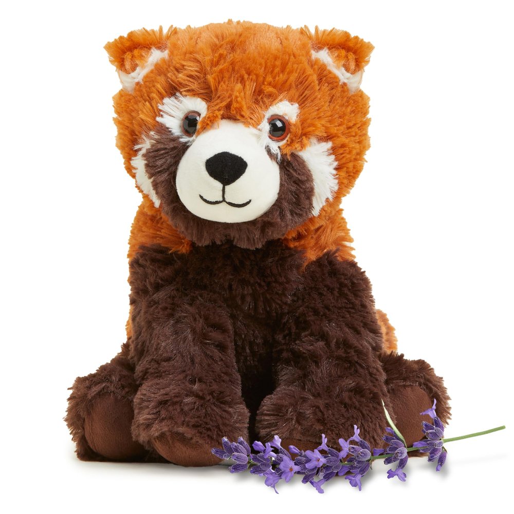warmies Microwavable & Weighted Stuffed Animals, Red Panda - Heated Stuffed Animal Plushie for Warmth & Comfort - Cute Soft Plush Toys for Adults & Children (Boys, Girls, Babies & Toddlers)