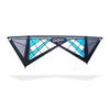 Revolution Kites Reflex RX Spider Kite (Vented Model) - Handles/Line Set / 1 Extra Rod and Sleeve (Bright Blue/Grey/Black/Black Center) view 1