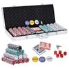 JupiterForce 500 Pcs Poker Chip Set with Aluminum Case, 11.5 Gram Poker Chips for Texas Holdem Blackjack Gambling Casino Game view 1