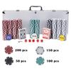 JupiterForce 500 Pcs Poker Chip Set with Aluminum Case, 11.5 Gram Poker Chips for Texas Holdem Blackjack Gambling Casino Game view 2