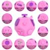 UOOEFUN Fidget Toys Cube,Finger Cube,12 Sided Fidget Toys Relief Stress and Anxiety Depression Autism for Girls Kids Adults (Pink) view 3