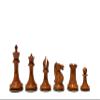 1853-55 Jaques Paulsen Series 3.5" Antiqued Boxwood/Ebony- The Chess Empire Luxury Staunton Wood Chess Pieces only Set view 2