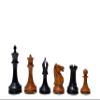 1853-55 Jaques Paulsen Series 3.5" Antiqued Boxwood/Ebony- The Chess Empire Luxury Staunton Wood Chess Pieces only Set view 4
