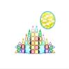 PicassoTiles 60 pcs Mini Magnetic Tiles Magnet Toys Travel-Friendly On-The-Go Building Blocks for Kids Compact Lightweight Creative playset Preschool Montessori Early Learning STEM Kids Toy Ages 3+. view 1
