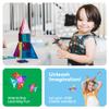 PicassoTiles 60 pcs Mini Magnetic Tiles Magnet Toys Travel-Friendly On-The-Go Building Blocks for Kids Compact Lightweight Creative playset Preschool Montessori Early Learning STEM Kids Toy Ages 3+. view 3