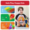 PicassoTiles 60 pcs Mini Magnetic Tiles Magnet Toys Travel-Friendly On-The-Go Building Blocks for Kids Compact Lightweight Creative playset Preschool Montessori Early Learning STEM Kids Toy Ages 3+. view 4