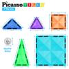 PicassoTiles 100pc Magnetic Tile Mini Diamond Set Travel Size STEM Educational Building Kit for Toddlers Preschool Boys Girls Age 3 Plus Montessori Indoor Learning Toy for Creative Development PTM100 view 3