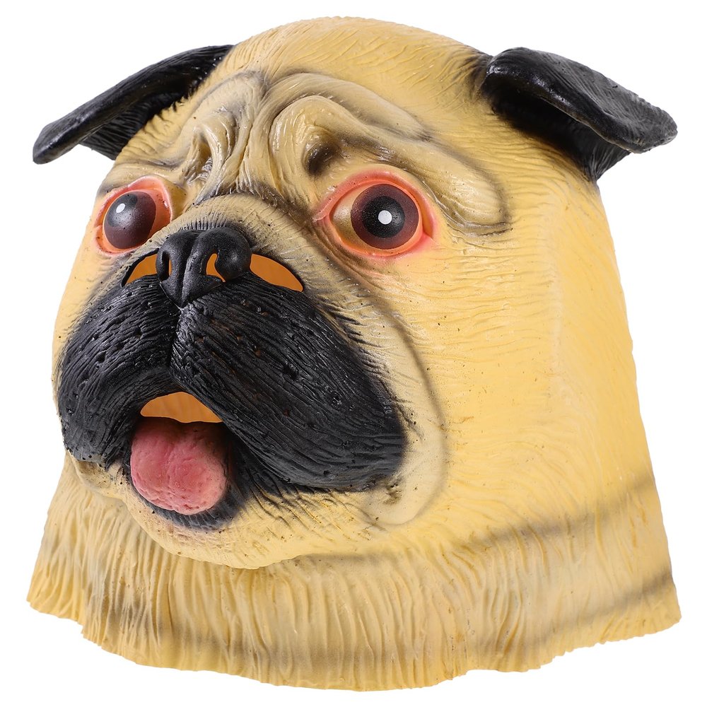 Toyvian Halloween Full Head Novelty Animal Bulldog Overhead