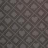 BALIKEN 108X56 Inch Section of Two-Tone Suited Poker Table Speed Cloth, with Diamonds Hearts Clubs and Spades Patterns Waterproof Easy to Clean (Grey) view 1