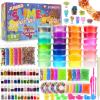 126 Pcs DIY Slime Making Kit for Girls Boys - Birthday Idea for Kids Age 5+. Ultimate Supplies Include 28 Crystal Slime, 2 Glow in The Dark Powder, 48 Bottle Glitter Jar etc. view 1