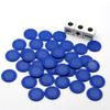 Bilywey Left Right Dice Set with 3 Dices + 36 Blue Chips (Blue) view 2