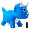 EVERICH TOY Kids Dinosaur Bouncy Animal Toys, Inflatable Triceratops Bouncer, Ride on Bounce Hopper, Indoor Outdoor Activity Birthday Gift for 18 Months 2 3 4 Years Old Boys view 1