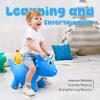 EVERICH TOY Kids Dinosaur Bouncy Animal Toys, Inflatable Triceratops Bouncer, Ride on Bounce Hopper, Indoor Outdoor Activity Birthday Gift for 18 Months 2 3 4 Years Old Boys view 3